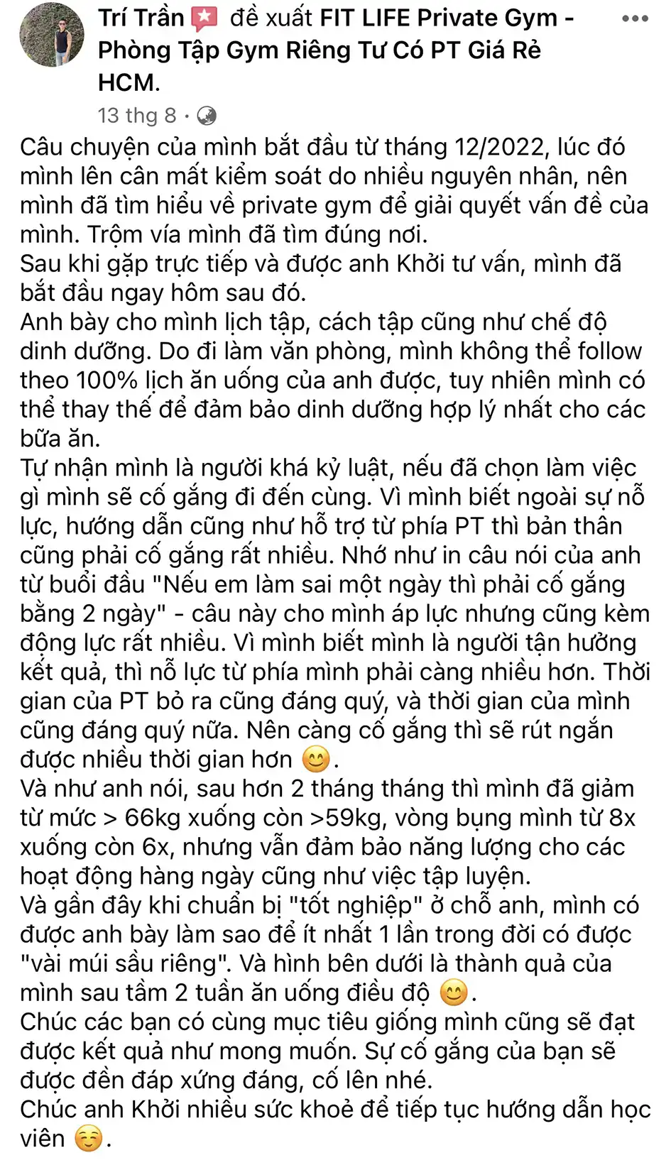 Thuê PT Gym Giảm Cân, Chàng Trai Giảm 10Kg Mỡ, Lộ Bụng 6 Múi